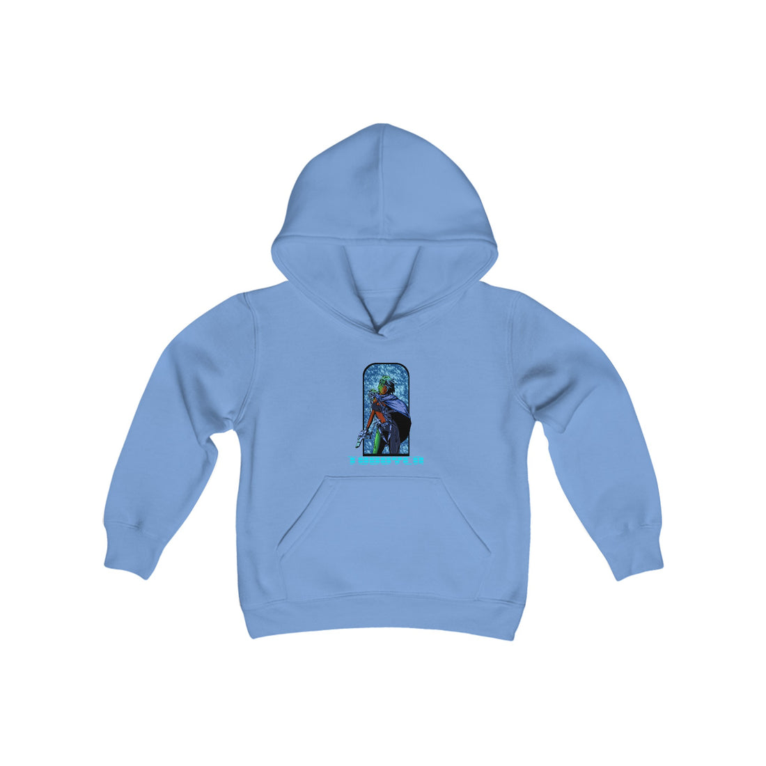 Gemini Blue Youth Heavy Blend Hooded Sweatshirt